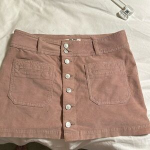 Free people corduroy skirt light pink